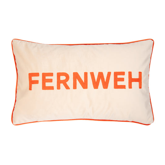 pad concept Kissenhülle Letters FERNWEH 30x50 orange